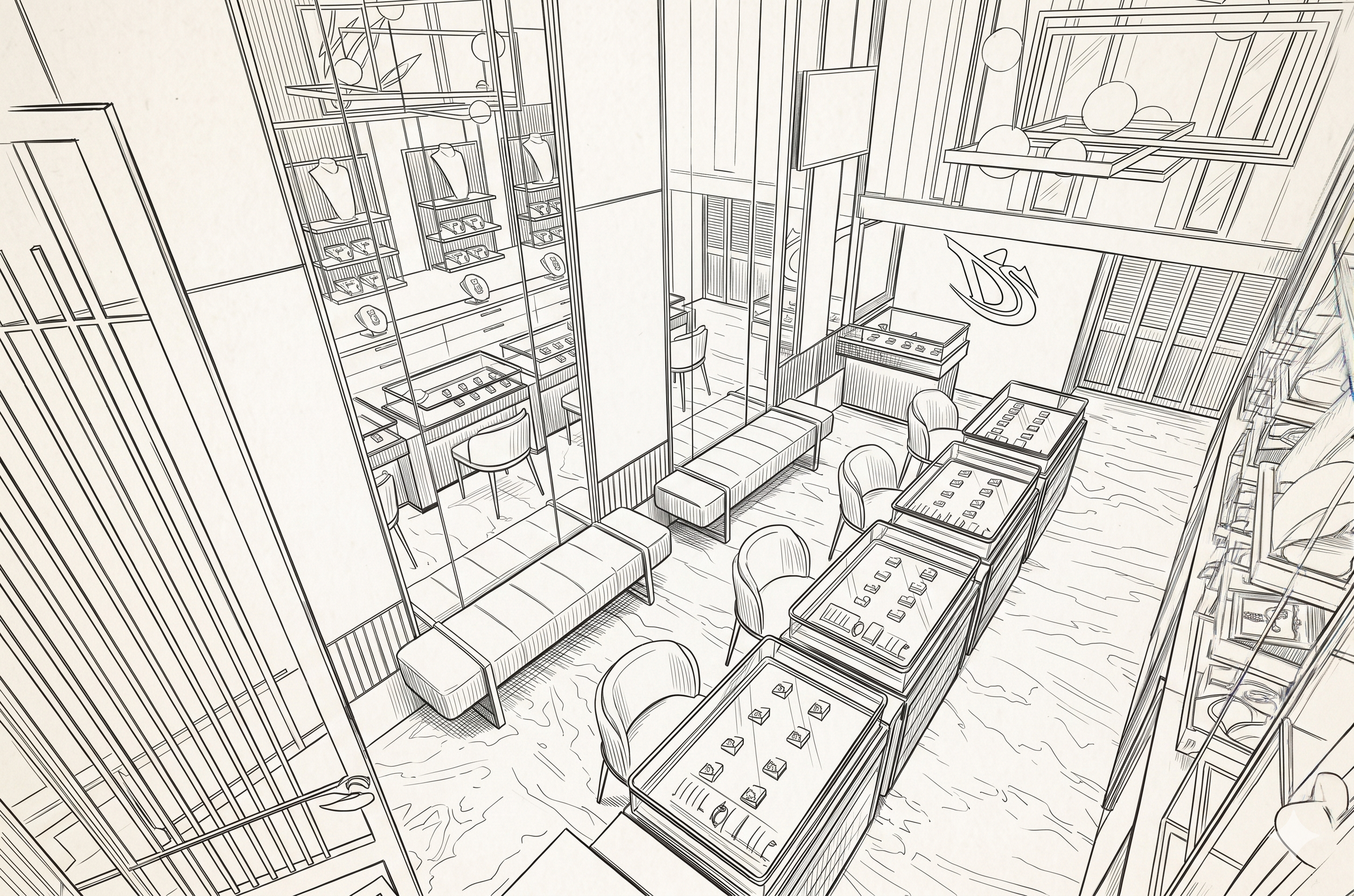 MFD Studio architectural sketch